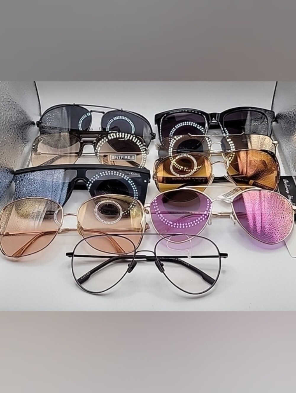 9-Pair Sunglasses Lot DIFF Quay Michael Kors Rag & Bone NWT + Cases